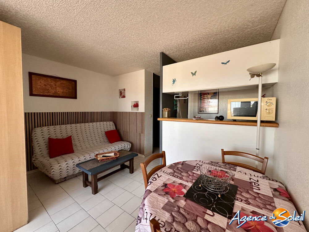 Vente Appartement Beau T1-cabine avec belle terrasse vue Canigou Canet-en-roussillon