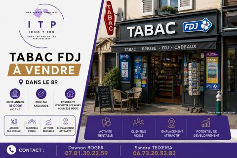 MAGNIFIQUE TABAC PRESSE FDJ DANS L'YONNE (89) 550000 89000 Auxerre