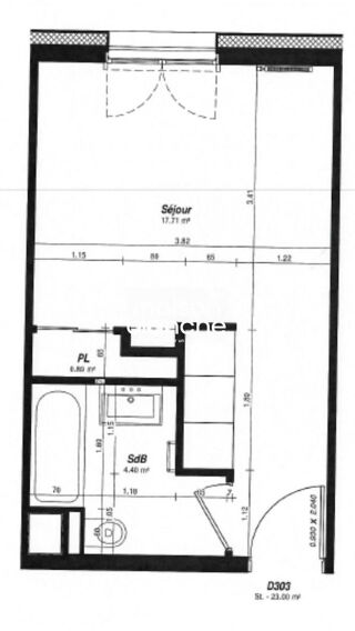  Appartement  vendre 1 pice 22 m