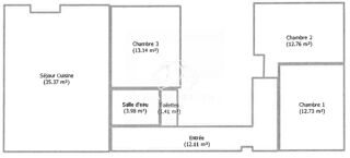  Appartement  vendre 4 pices 91 m