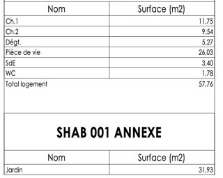  Appartement � vendre 3 pi�ces 58 m�