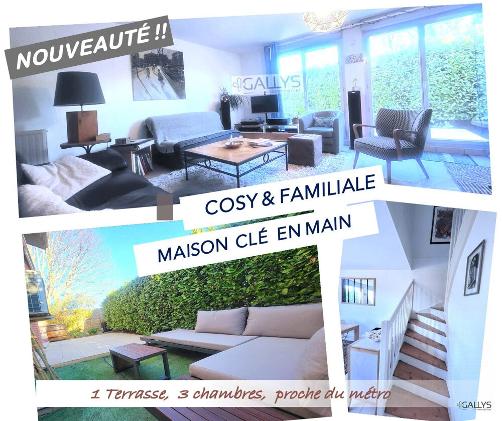 Maison terrasse et garage proche quartier Argoulets