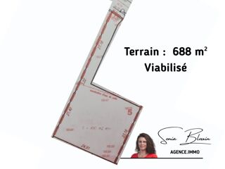  Terrain  vendre 688 m Les garennes sur loire