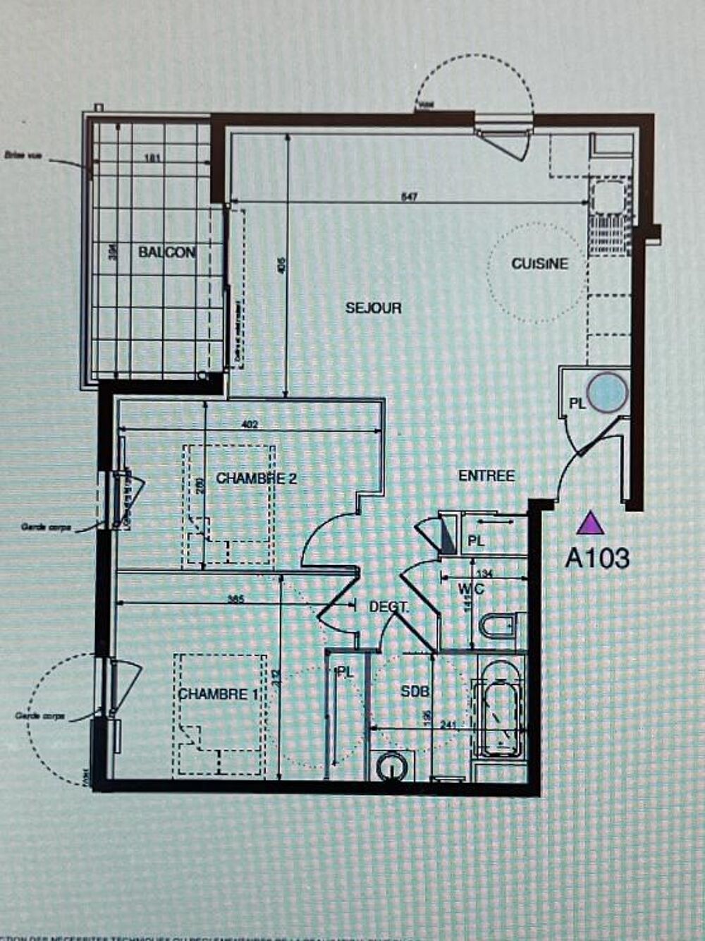 Vente Appartement MAR VIVO T3 1er étage proche des commerces La seyne-sur-mer