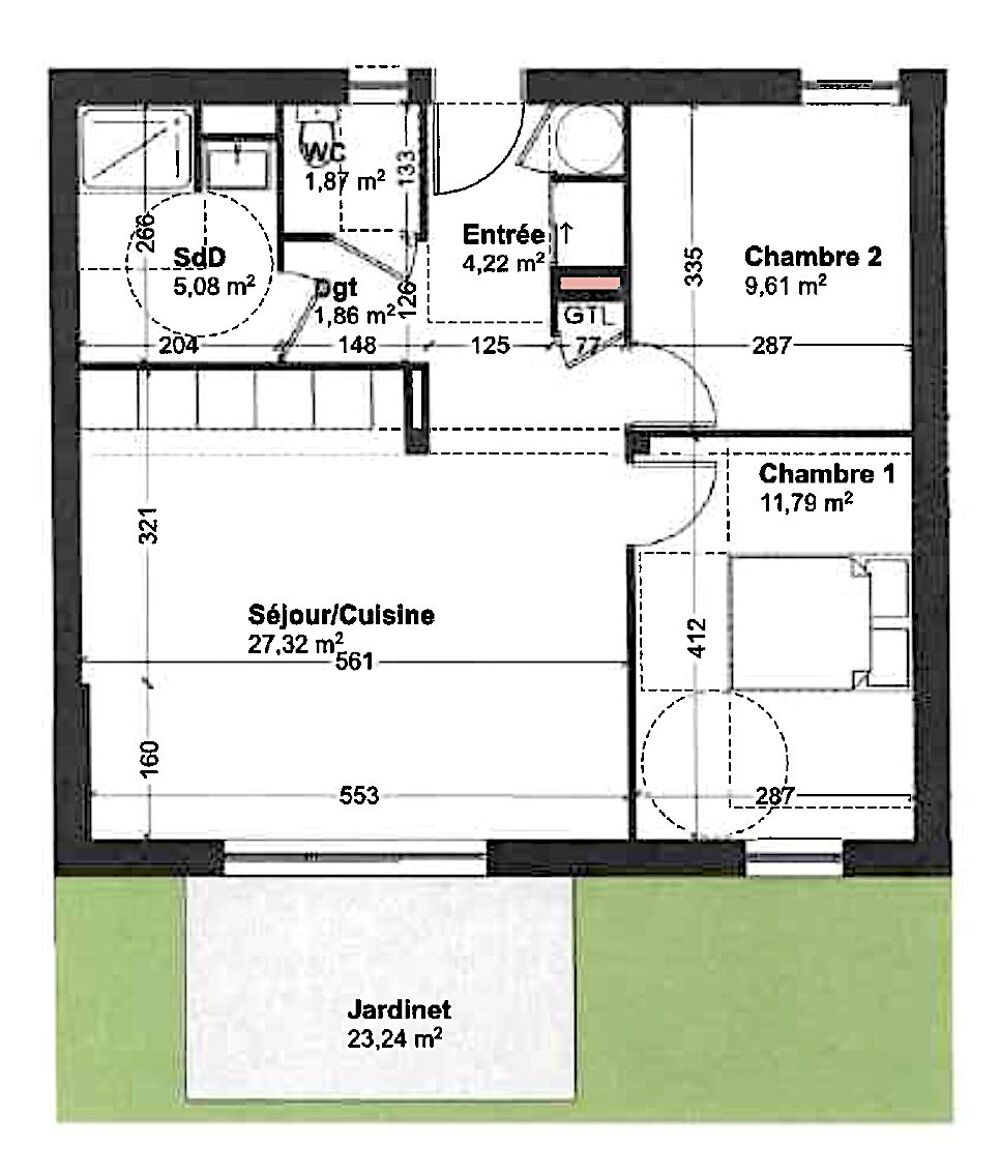 T3 neuf livré disponible de suite