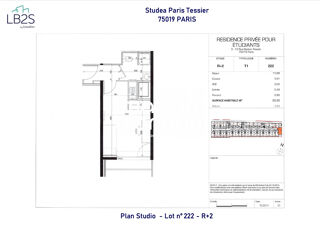  Appartement � vendre 1 pi�ce 20 m�