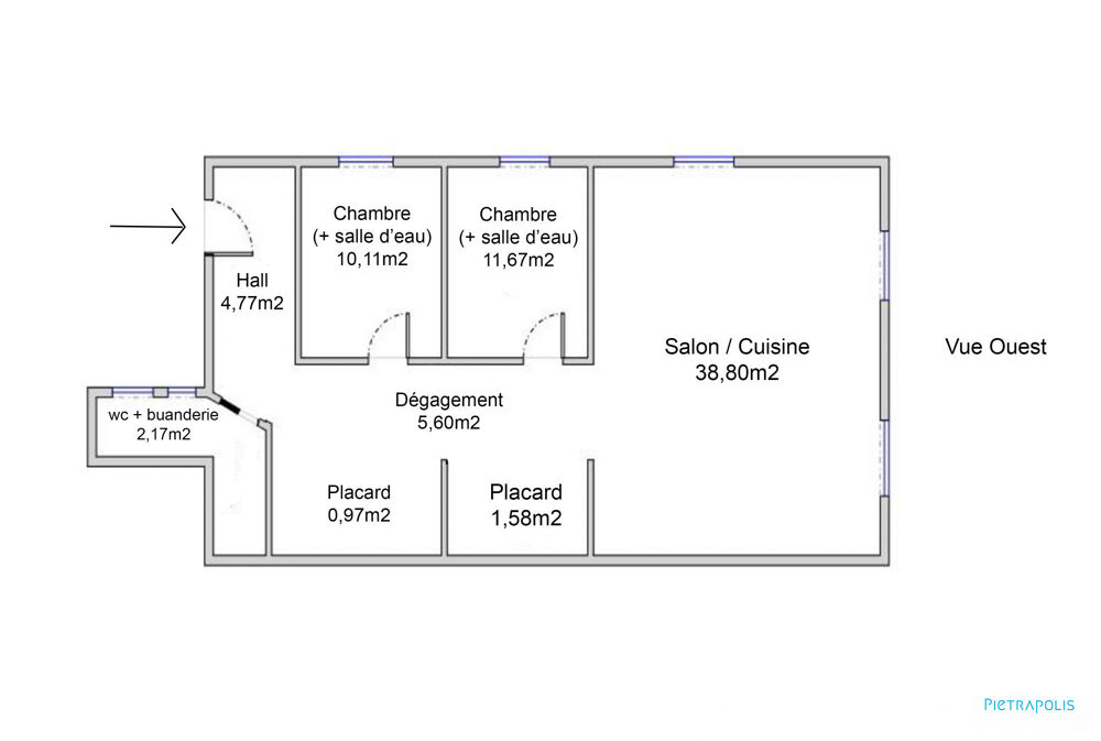 Vente Appartement VIENNE (Hypercentre) Appartement T3 - 75m2 - Vue dégagée Vienne