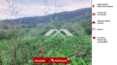 Terrain de 333 m&sup2; constructible &agrave; La Plaine des Gr&egrave;gues 60000 97480 Saint-joseph