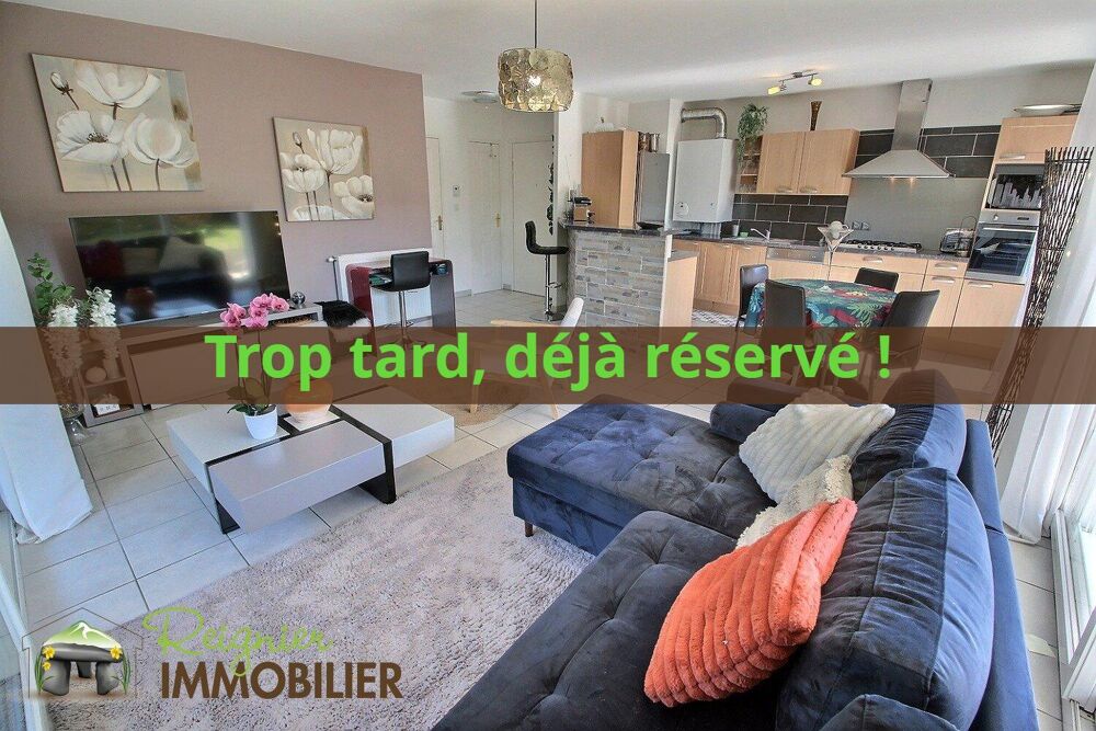 REIGNIER CENTRE  T3 en rez-de-jardin avec terrasse, jardin, g