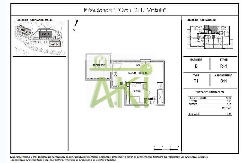 Résidence L'Ortu di U Vittulu -Studio avec terrasse-
