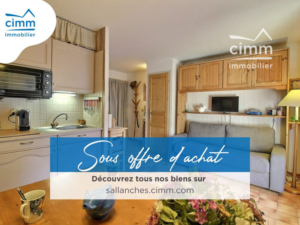 A VENDRE ST GERVAIS(74170) T2 avec jardin, vue Mt Blanc, cave et