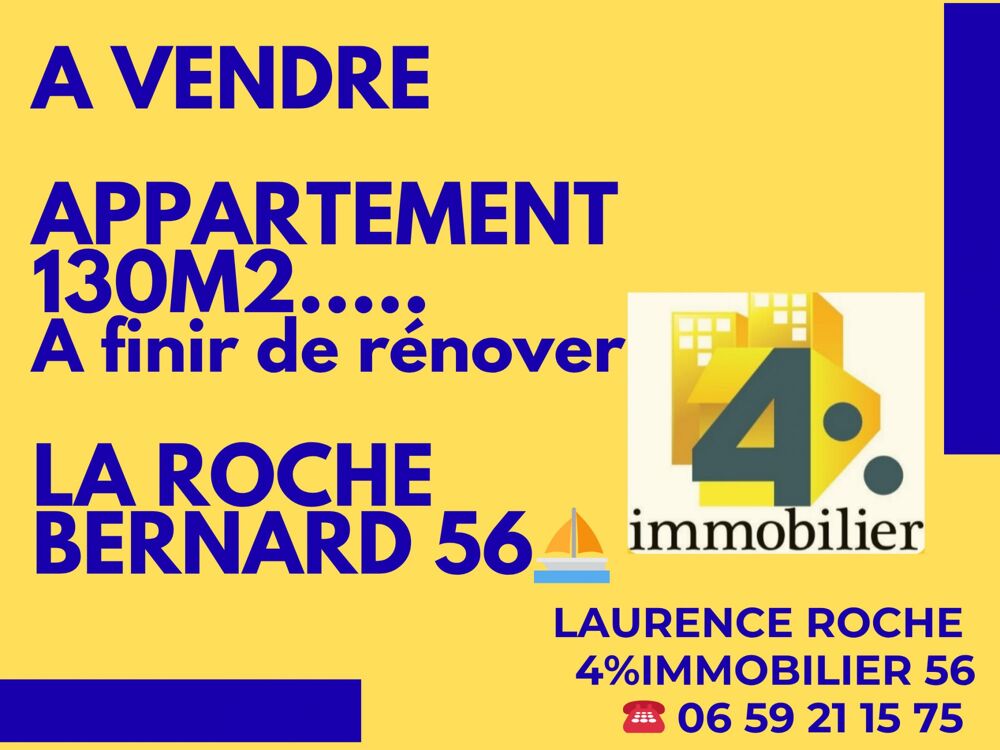 Vente Appartement APPARTEMENT BEAUX VOLUMES 130m² A FINIR DE RENOVER La roche-bernard