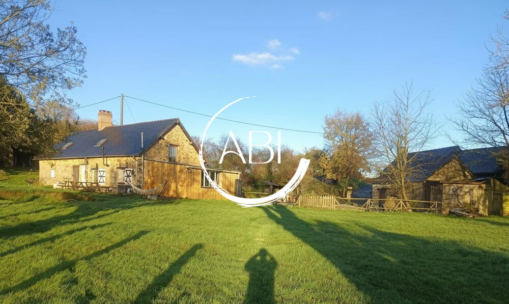 En Nord-Mayenne, dans petit hameau, maison de campagne 130 m²