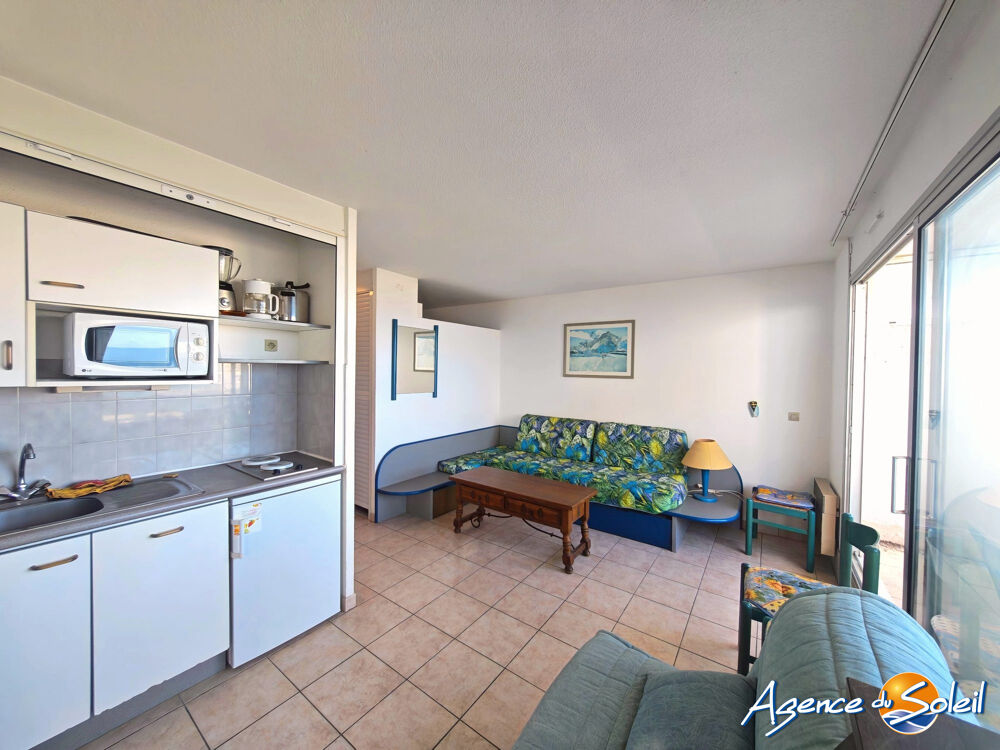 Vente Appartement Studio Cabine - Vue mer - Piscine Canet-en-roussillon