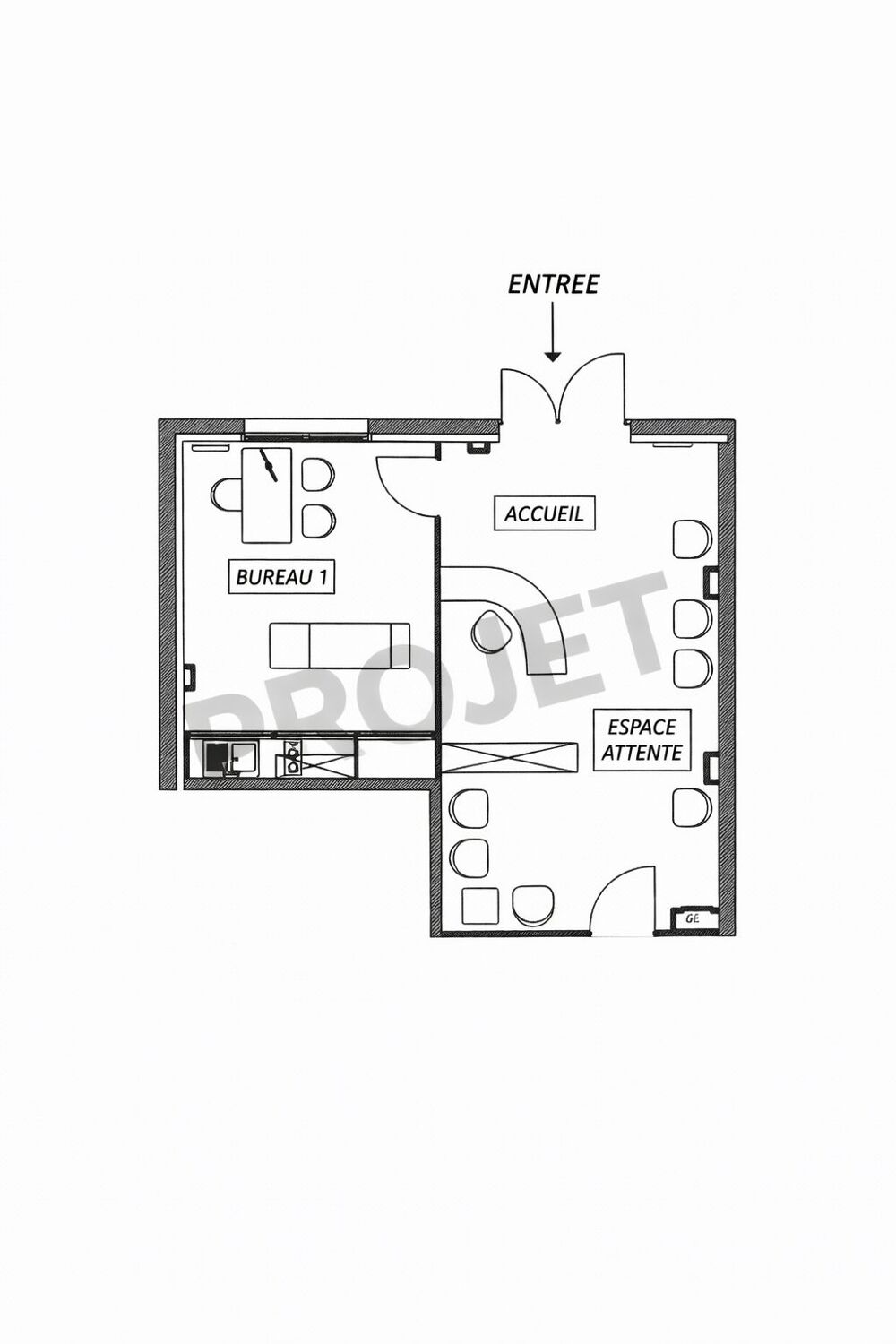   À LOUER – BUREAUX 41 m² – ARRADON / VANNES OUEST (56) Arradon