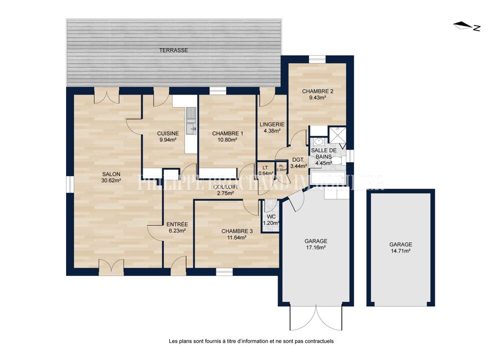 plain pied 3 chambres + dépendances !
