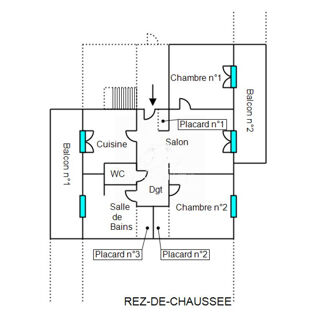  Appartement  vendre 3 pices 51 m