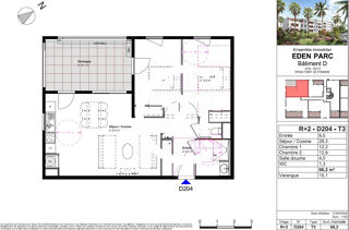  Appartement � vendre 3 pi�ces 66 m�