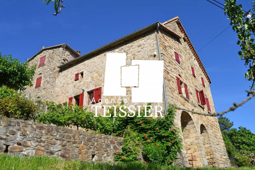 Vente Maison Sud Ardèche : 07140 Les Vans Mas de caractère avec vue dominan Saint-pierre-saint-jean