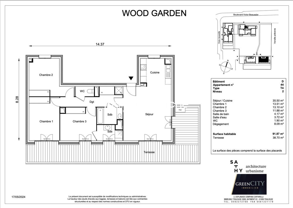 Appartement T4 - WOOD GARDEN
