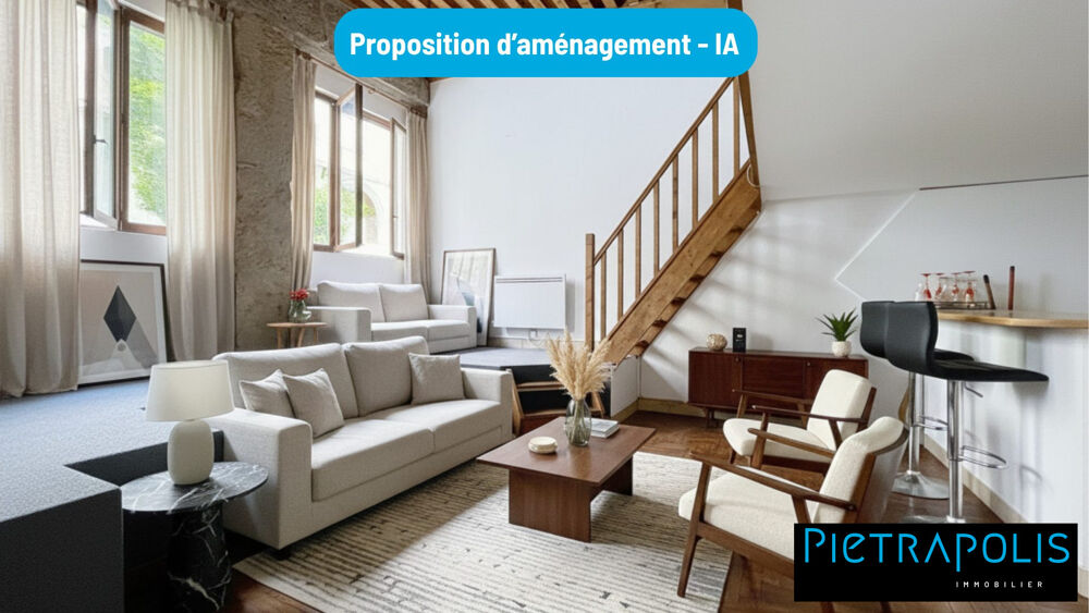 Vente Appartement LYON 1 PROCHE CROIX ROUSSE - T1 de 45m² avec mezzanine Lyon 1
