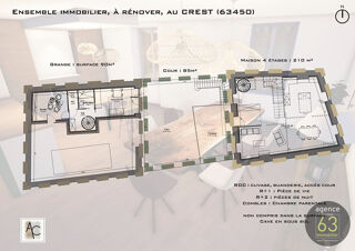  Maison � vendre 5 pi�ces 180 m� Le crest