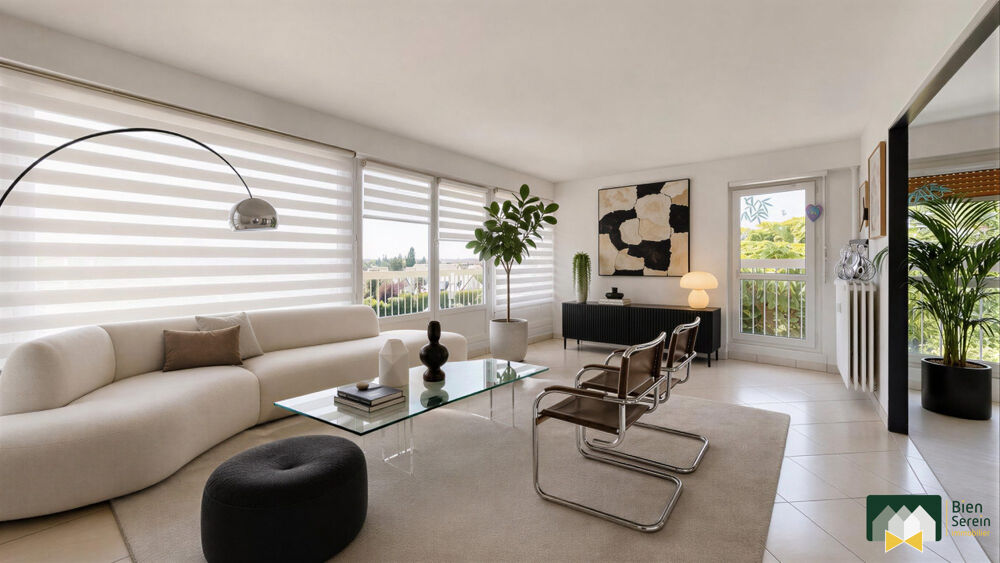 Appartement T4 avec balcon, cave et parking