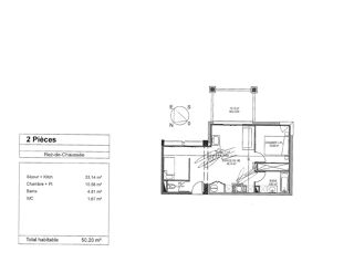  Appartement à vendre 2 pièces 50 m²