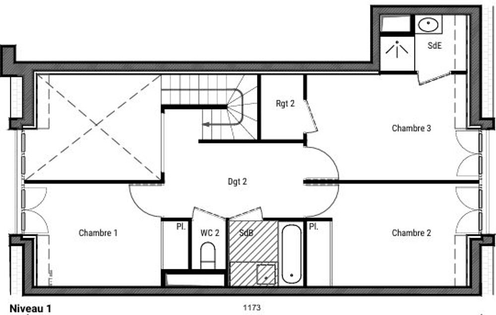 Appartement T4 duplex