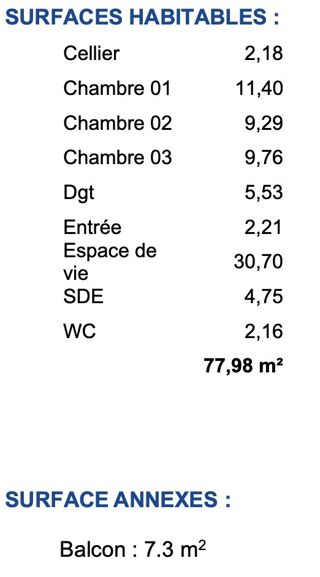  Appartement � vendre 4 pi�ces 1 m�