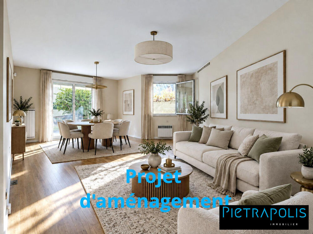 Vente Appartement LYON 3 – T4 84 M² – REZ-DE-JARDIN – 3 CHAMBRES – TERRAS Lyon 3