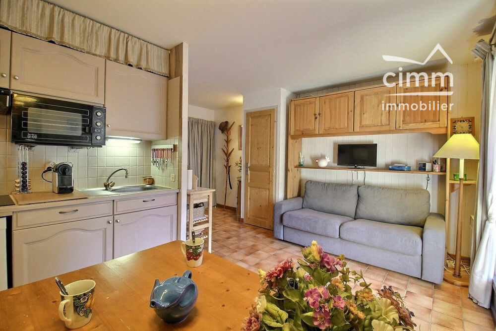 A VENDRE ST GERVAIS(74170) T2 avec jardin, vue Mt Blanc, cave et