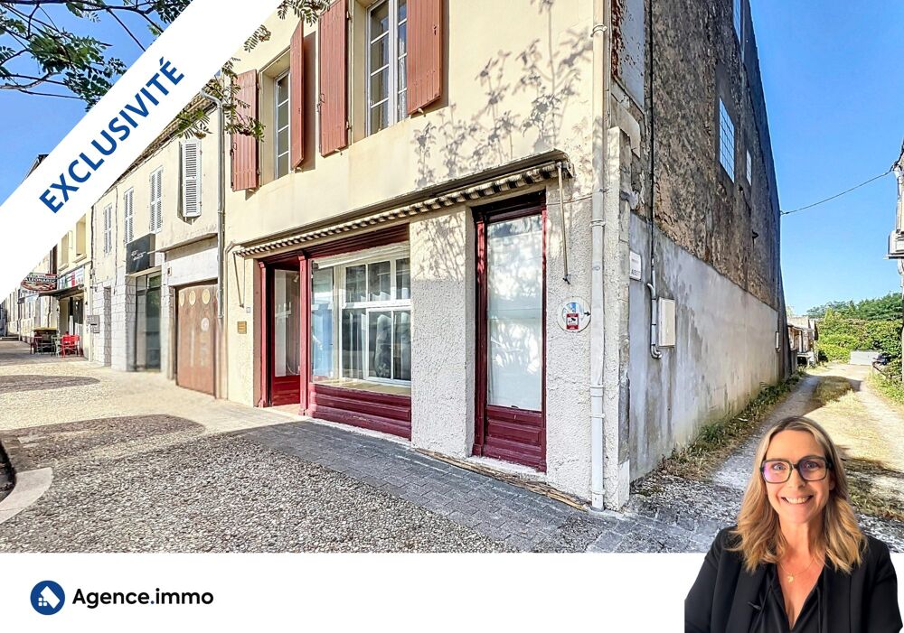 Maison duplex avec un local pro loué et garages