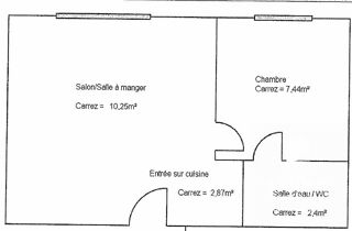  Appartement � louer 2 pi�ces 23 m�
