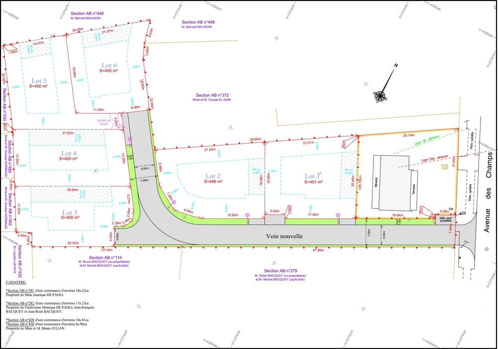 Vente Terrain Terrain à batir Libre de constructeur Andernos-les-bains