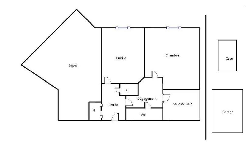 Location Appartement T2 meublé au calme: Balcon côté jardin, garage, cave Lyon 3
