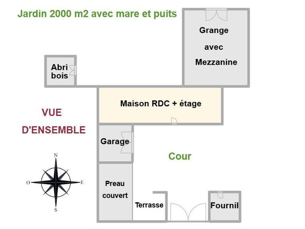 Vente Maison Maison ancienne r�nov�e de 154 m2 habitables avec jardin et d? Lab�jan