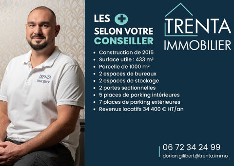   À vendre Local d'activité avec bureaux de 433 m² à Saint-Bla 