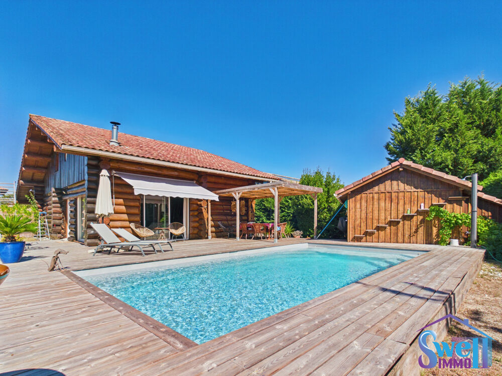 Maison T5 137m² au sol 4 chambres piscine chauffée terrasse ga