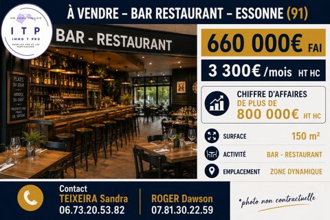 MAGNIFIQUE BAR BRASSERIE DANS UNE GRANDE VILLE DE L'ESSONNE (91) 570000 91220 Brétigny-sur-orge