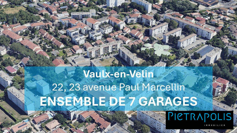 Vente Parking/Garage INVESTISSEMENT LOCATIF – LOT DE 7 GARAGES EN SOUS-SOL LOUÉS ? Vaulx-en-velin