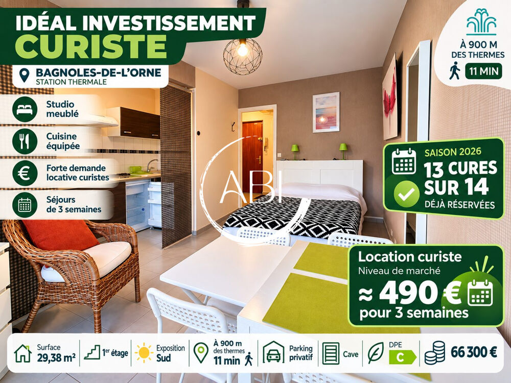 Vente Appartement Studio à vendre Bagnoles de l'orne normandie