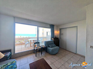 Vente Appartement Studio Cabine - Vue mer - Piscine Canet-en-roussillon