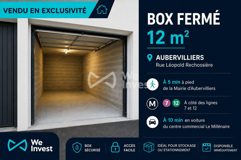Vente Parking/Garage Box fermeé à vendre Aubervilliers