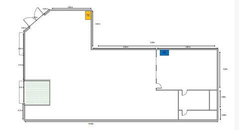  A LOUER - LOCAL COMMERCIAL de 125 m² environ - AURAY 