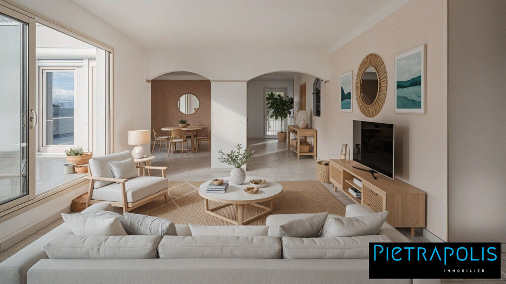 Duplex lumineux avec vaste séjour & terrasse S/O  Vue dégag
