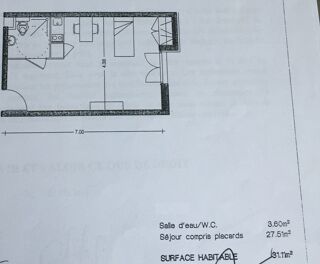  Appartement � vendre 1 pi�ce 31 m�