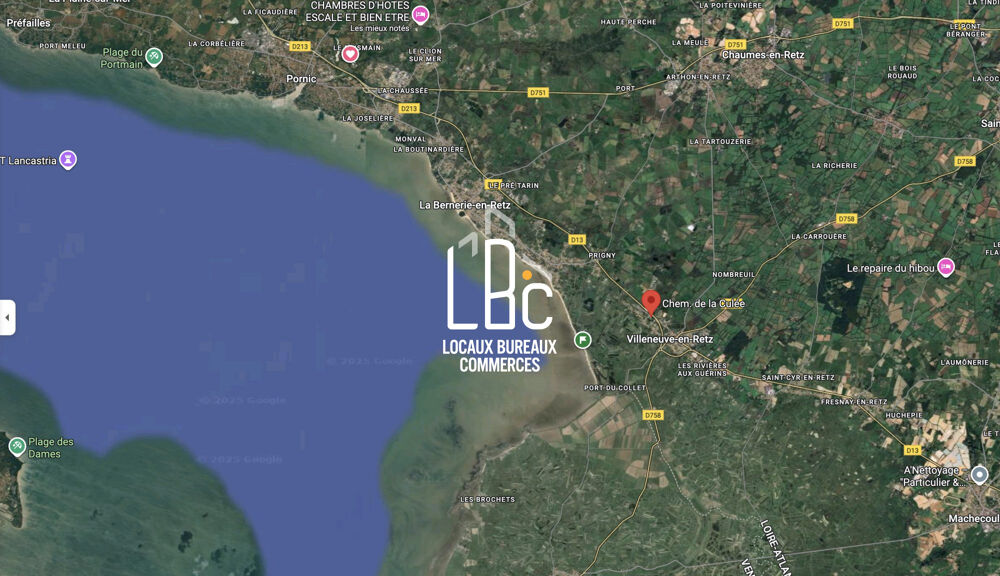 Vente Terrain ROUTE BLEUE BOURGNEUF EN RETZ - Terrain à bâtir 4601 m² Zone Villeneuve-en-retz