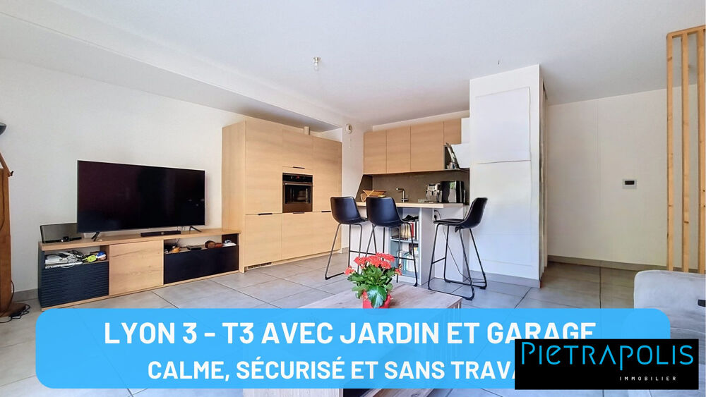 Vente Appartement T3 au calme de 69m² + 57m² d'extérieurs - PMR - Garage double Lyon 3