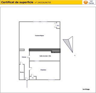  Appartement à louer 2 pièces 61 m²